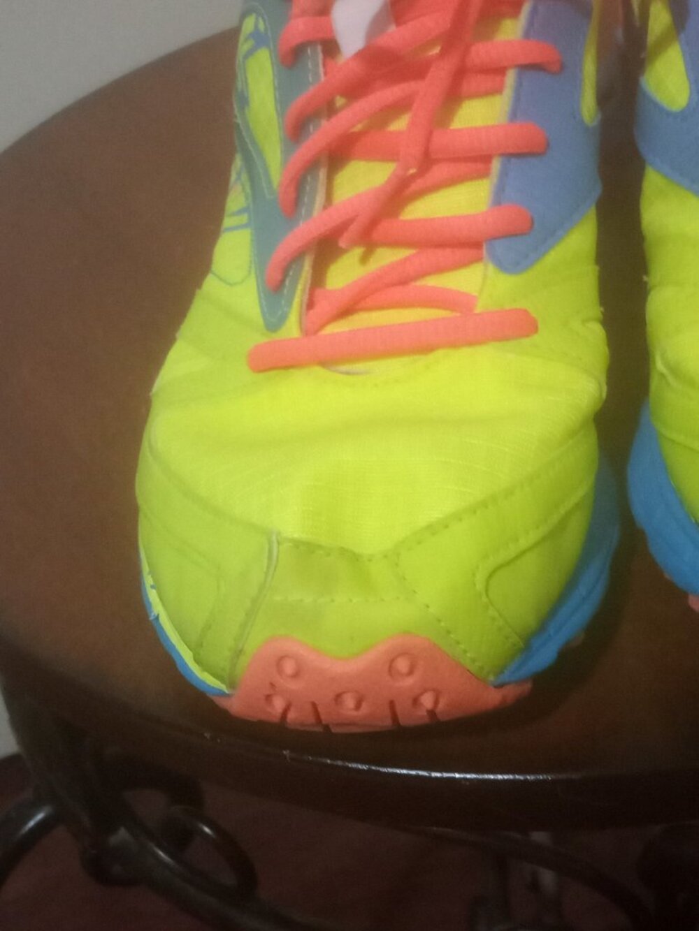 Reebok Zigtech V60564 Women's Running Shoes Size 8 Yellow Blue Pink - Picture 8 of 13